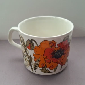 Vintage J & G Meakin 70s Poppy Tea / Coffee Cup - Picture 1 of 11
