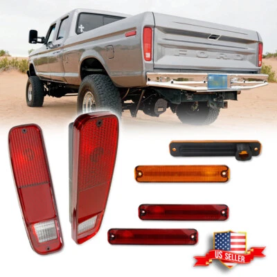 6pcs Tail Light & Side Fender Marker Kit for Fit FORD F150 F250 E150 Truck 73-79 - Image 1 of 4