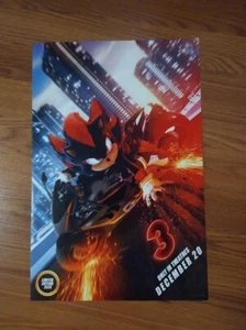 Sonic The Hedgehog 3 Shadow Original Limited Cinemark AMC Regal 12x18 Poster NEU - Bild 1 von 1