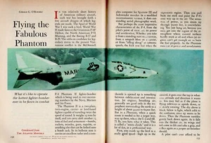 McDONNELL DOUGLAS F4 PHANTOM II 1968 FUNCIÓN DE VUELO CAZABOMBARDERO * GUERRA DE VIETNAM - Imagen 1 de 1