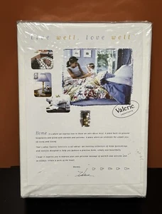 New QVC Valerie Interiors Queen Size Cotton White Sheet Set Blue Butterflies - Picture 1 of 7