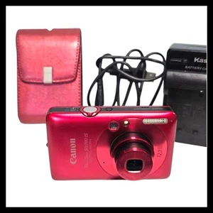 Canon PowerShot Digital ELPH SD780 IS 12.1MP Red Charger 16 GB SD Card - Picture 1 of 10