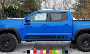 🔥 2x Toyota Tacoma Vinyl Decal Sticker Graphics TRD Off Road 4x4 Side ANY COLOR - Picture 1 of 1