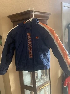 Vintage Denver Broncos NFL Proline Starter Jacket Children Small - Picture 1 of 9
