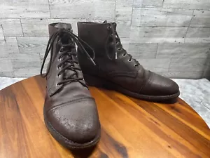 Thursday Boot Company Herren 11M Everyday Captain Schuhe braun geöltes Leder Kappe Zehe - Bild 1 von 21