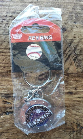 Colorado Rockies MLB Metal Keychain Key Ring New Cover