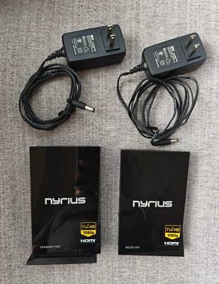 NYRIUS NAVS500 Digital Wireless IR Cable Transmitter & Receiver w/Power Adapters - Image 1 of 4