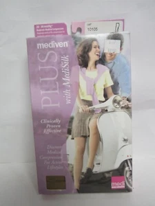 Mediven Plus Medisilk 20-30 Calf Open Toe Beige Compression Stocking Sz V - Picture 1 of 4