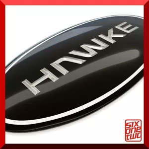 HAWKE GRILLE BADGE BLACK SILVER fits RANGE ROVER SPORT L320 - Picture 1 of 4