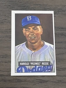 1986 CCC 1951 Bowman Reprint Pee Wee Reese #80 Brooklyn Dodgers (B) - Picture 1 of 2