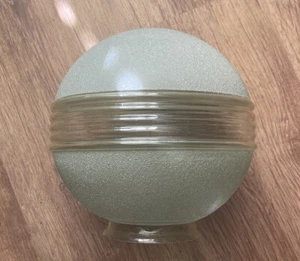 STYLISH ART DECO GREEN GLASS LAMPSHADE - Picture 1 of 3