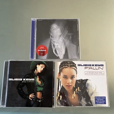 Alicia Keys CD 3 LOT: SEALED KEYS II , IMPORT Fallin, Songs In A Minor VG - Image 1 of 4