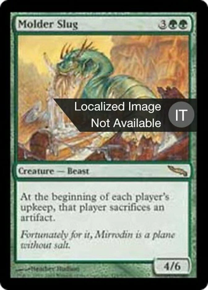 Molder Slug Mirrodin Italian, FOIL EX MTG - Image 1 of 1