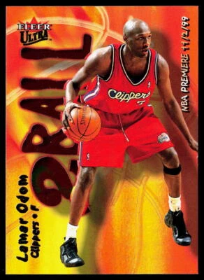 Lamar Odom 2000-01 Ultra Two Ball #1 TB NMT - Image 1 of 2