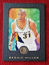 SP Fleer Panini Topps Stadium Club Reggie Miller PSA Autograph Jersey Refractor