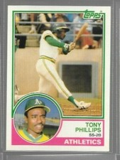 1983 Topps Traded Tony Phillips Rookie #87T Athletics