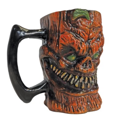 Ghoulish Vampire Skull Franky Clown White Skull Pumpkin Zombie Ceramic Mug - Image 1 of 4