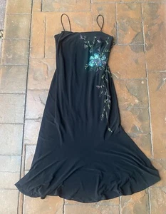 Vintage Dave And Johnny by Laura Ryner Floral Sequins Fairy Maxi Dress 11/12 - Picture 1 of 4