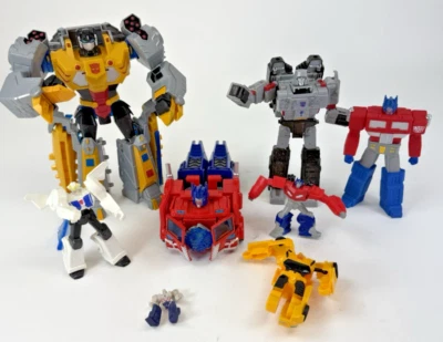 Transformers Lot Hasbro Optimus Prime Megatron Grimlock Bumblebee Strongarm - Image 1 of 4