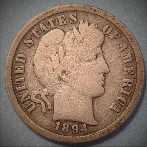 1894-O Barber Dime - VG+ - Better Date - Free Shipping #266 Cover