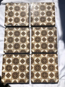 Minton Tiles. 6”x6”x1”. Fireplace Hearth Tiles From House Refurbishment In 1889. - Picture 1 of 3