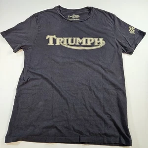 Triumph Motorrad dunkelgrau SS T-Shirt Größe M Top Zustand Klassiker - Bild 1 von 7