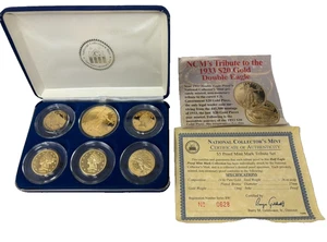 National Collectors Mint 1933 $5 Tribute Set 24K Gold Clad Bronze Half Eagle - Picture 1 of 8