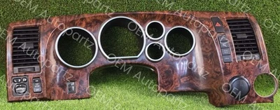 Toyota Tundra Sequoia 2007-2017 Dash Instrument Panel Wood Grain Bezel OEM Used - Image 1 of 4