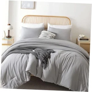 Full Size Comforter Sets for Girls Boys Kids 3pcs Full Comforter 79"x90" Grey - Picture 1 of 8