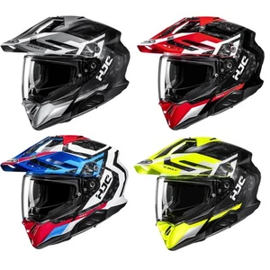 HJC RPHA 60 Dakar Dual Sport Motorcycle Helmet Adventure Full Face Blue Red - Picture 1 of 9