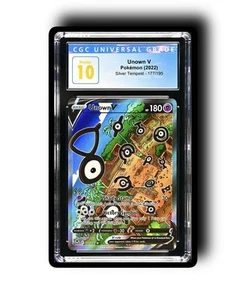 CGC 10 Unown V Pokémon (2022) Silver Tempest - 177/195 Alt - Picture 1 of 1