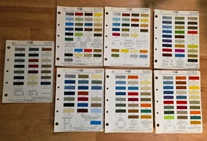 1967-1974 Plymouth PPG Ditzler Paint Car Color Chip Charts Barracuda Satellite + - Picture 1 of 10