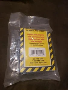 Plylox 1/2" NEU Versiegelt Fenster Kohlenstoffstahl Hurricane Clips 1er Pack (20 Clips) - Bild 1 von 2