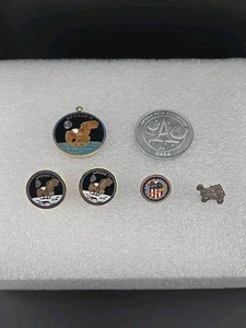 Vtg NASA Apollo 11 & 16 Space Pin Lot 30th Anniv Saturn V Medallion Rover - Picture 1 of 17