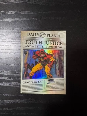 😄2025 FLEER BRILLIANTS SUPERMAN TRUTH,JUSTICE GANGBUSTER #TJBT-6 (1:640) SSP - Image 1 of 2