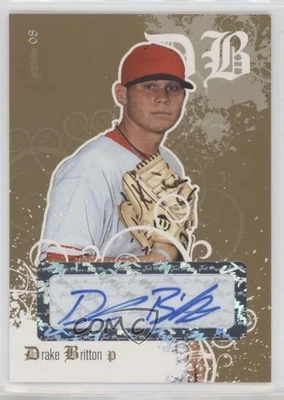 2008 Just Minors Justifiable Gold Edition Auto /50 Drake Britton #JF-07 Auto - Image 1 of 2