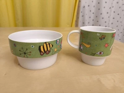 Tasse Müslischale Thomas by Janosch Kinder Geschirr Tigerente Rosenthal Grün  - Bild 1 von 4