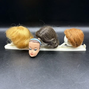Pelucas Reina Moda Barbie Vintage X 3 con Soporte y Cabeza - Imagen 1 de 22