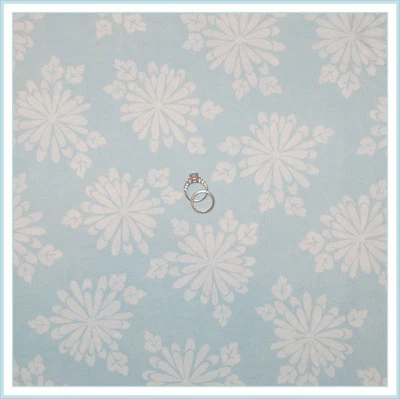 Edredón de algodón BonEful tela FQ azul blanco de colección flor grande Navidad copo de nieve aseo Foto 1 de 4