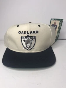 Vintage Rare Starter NFL Oakland Raiders Hat Snapback The Natural 100% Wool New - Picture 1 of 22