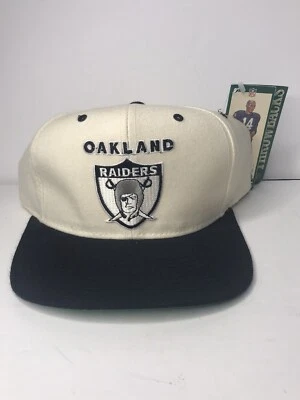 De colección Raro Starter NFL Oakland Raiders Sombrero Snapback El Natural 100% Lana Nuevo Foto 1 de 4