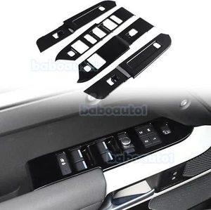 Bright black Window Lift Switch Button Trim For Land Rover Defender 2020-2024 - Picture 1 of 5