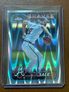Chris Sale 2024 Topps Chrome Wave Refractor Atlanta Braves #144 - Bild 1 von 2
