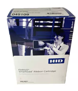 Case of 20 HID Fargo 45109 Color Ribbon YMCFKO for DTC4000 DTC4250e 200 Prints - Photo 1/8