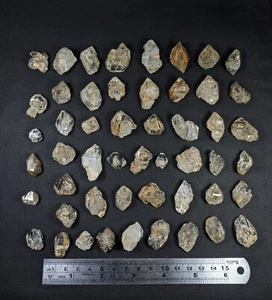 Natural Window Quartz crystals 54 pcs lot from Balochistan Pakistan (249 gm). - Picture 1 of 18