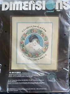 Dimensions Crewel Kit To Be A Child - Picture 1 of 3