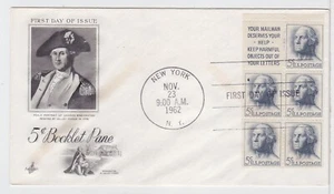 TurtlesTradingPost - George Washington Booklet 1962 #1213a FDC - Artcraft Cachet - Picture 1 of 1