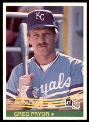 1984 Donruss. Greg Pryor . Kansas City Royals #374. - Image 1 of 2