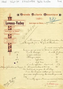 Dépt 71 - Saint Léger sur Dheune - Belle Entête d'une Grande Tuilerie 27/05/1896 - Picture 1 of 1