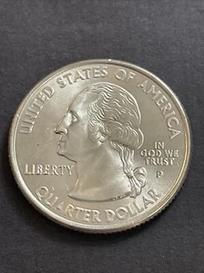 2000 P- Massachusetts Quarter Die Chip Error MS Condition - Picture 1 of 5